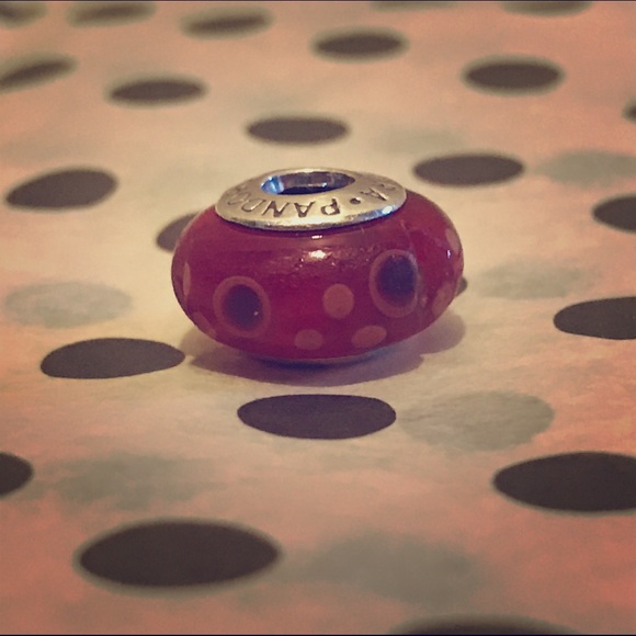 Pandora Red Murano Glass Bead Charm Discontinued