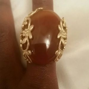 Sheila Fajl Oval Floral Ring