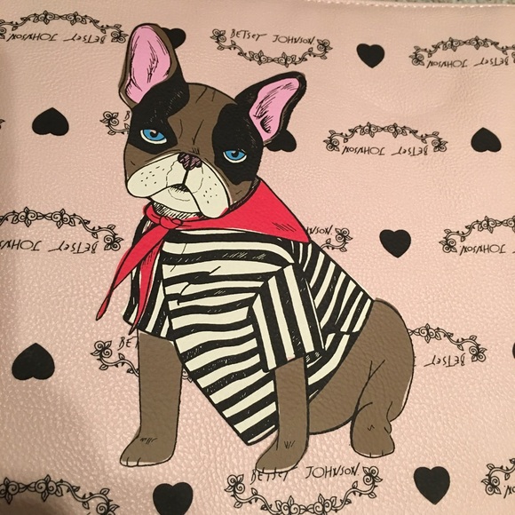 Betsey Johnson 🐶French bulldog 🐾 wristlet - Picture 4 of 4