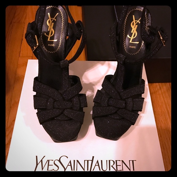 YSL tributes glitter black 6.5