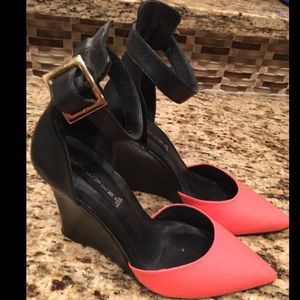 Steve Madden ankle strap wedges