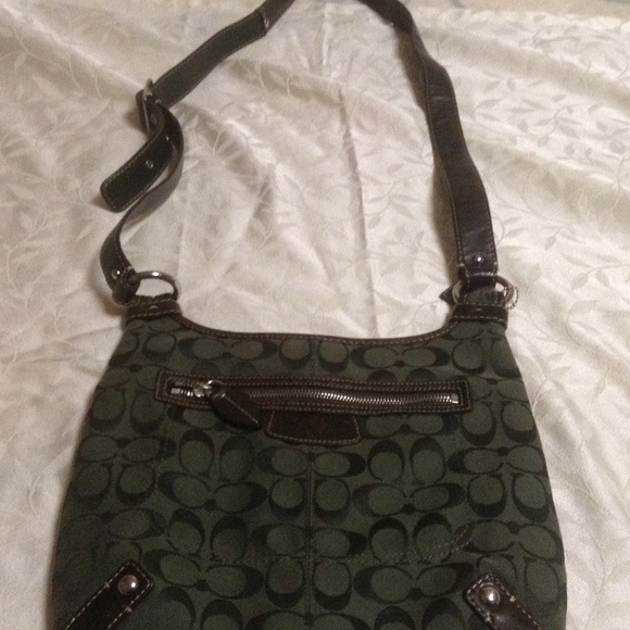 COACH Green Crossbody EUC
