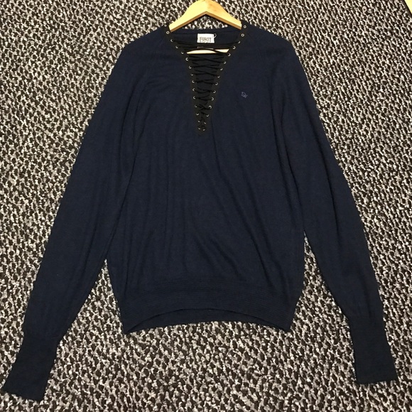 LF Furst Of A Kind Lace Up Sweater - Picture 2 of 3