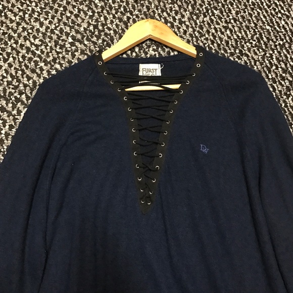 LF Furst Of A Kind Lace Up Sweater - Picture 3 of 3