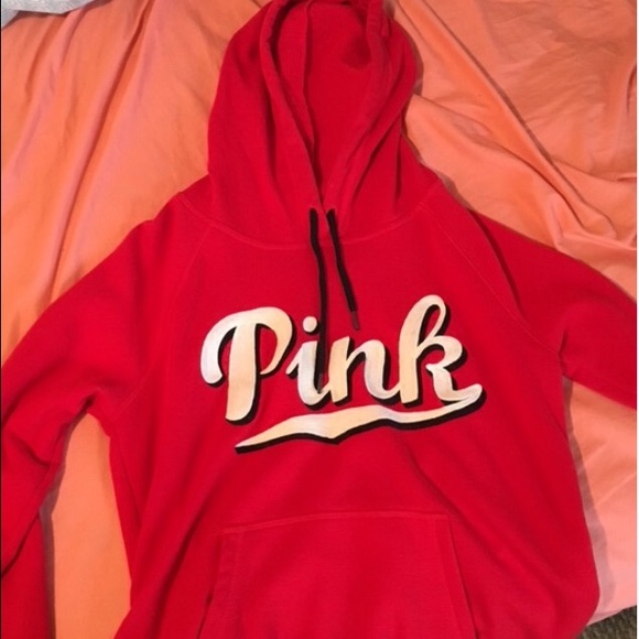 PINK Victoria's Secret Red Hoodie Large