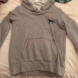 Grey PINK Hoodie