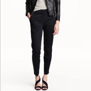 H&M skinny slacks. Navy blue. Cropped