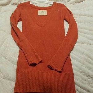Hollister V-neck Long Sweater Dress