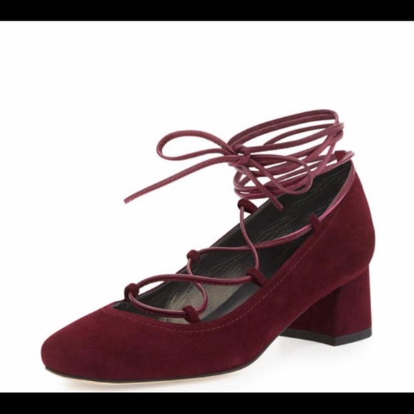 Stuart Weitzman//The Cordon Pump// Bordeaux Suede - Picture 2 of 2