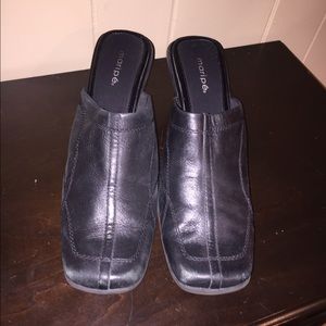 Maripe Black Closed Toe High Heel Shoes