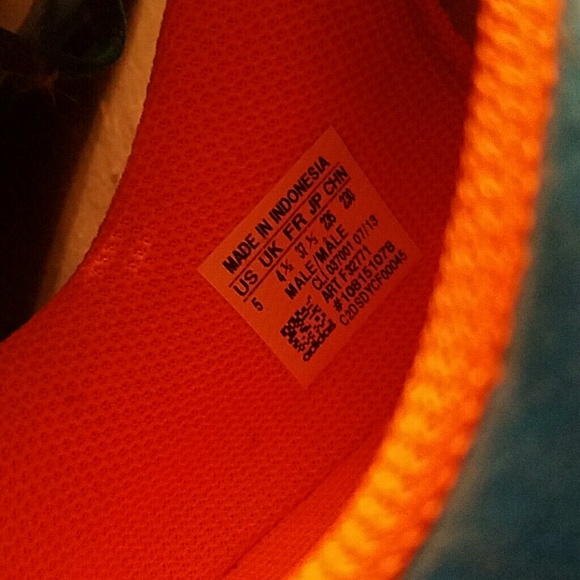Blue n orange adidas cleats size 5 - Picture 4 of 5