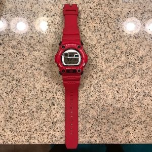 G shock men's watch red