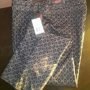 Steel gray and black Pants