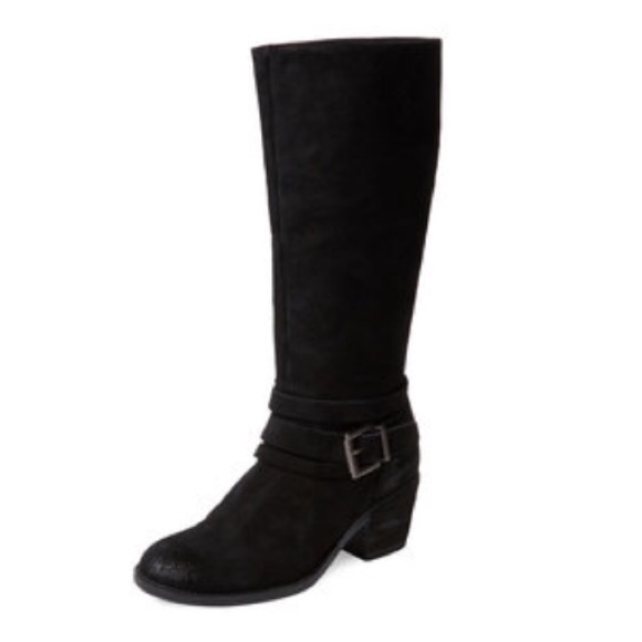 Seychelles Black Suede Boots - size 8
