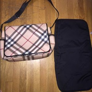 Authentic Burberry Canvas Diaper Bag