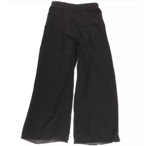 🌟COTTON CANDY BLACK PALAZZO PANTS - Picture 2 of 4