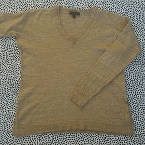J. Crew oversized sweater merino linen v-neck
