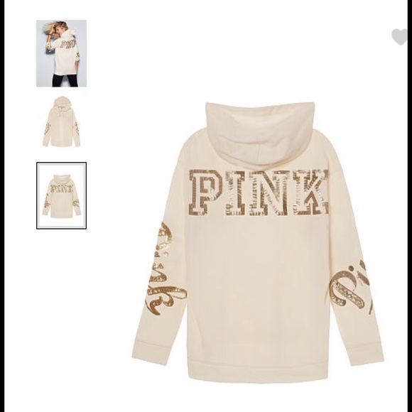 ❤️Last one ❤️Pink Bling Campus Pullover - Picture 2 of 3