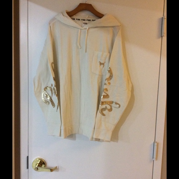 ❤️Last one ❤️Pink Bling Campus Pullover - Picture 3 of 3