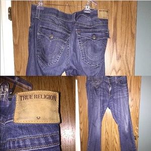 Men True Religion Ricky Relaxed Straight Jeans 40W