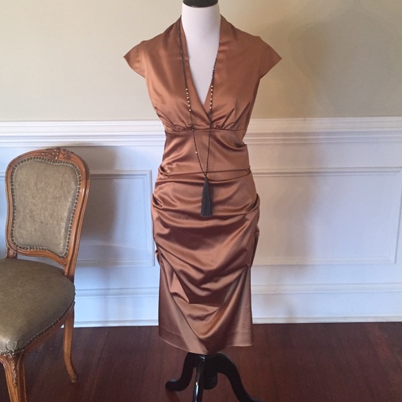 Gorgeous Gold Nicole Miller dress