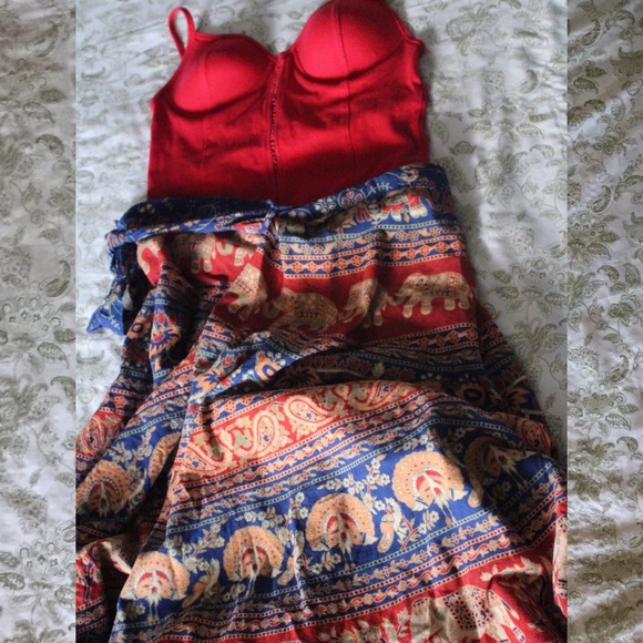Cherry Bomb Corset Crop