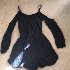 Open shoulder romper