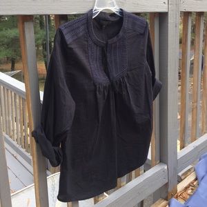 Black and blue long sleeve top!