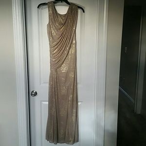 LAST CHANCE -Alex Evenings Gold Full Length Gown