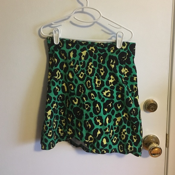 Topshop printed mini skirt