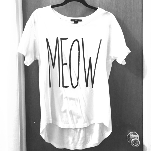 Vintage boutique cat 'Meow' shirt