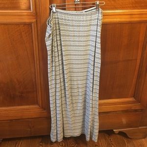 Printed Jersey Maxi Skirt