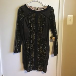 Long-sleeve Fitted Dress