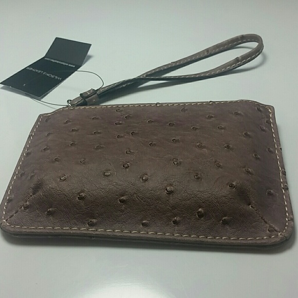 Wristlet Wilsons Leather coin purse brown