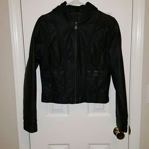 Jou Jou Black Leather Jacket