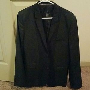 H&M slim fit navy blue blazer