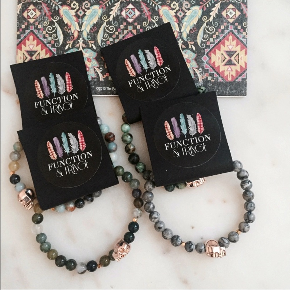 Rose Gold Skull Bracelets - Picture 4 of 4