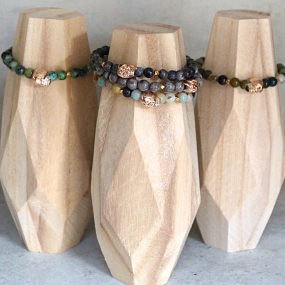 Rose Gold Skull Bracelets - Picture 2 of 4