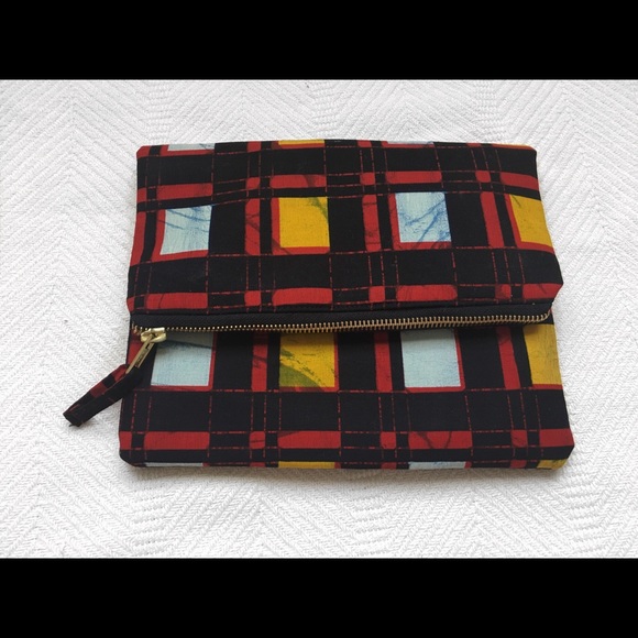 Foldover clutch bag