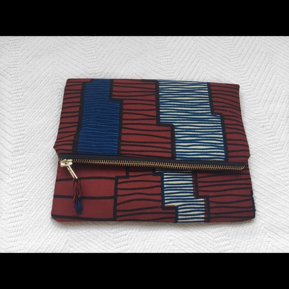 Foldover clutch bag
