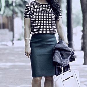 Karen Scott Skirt Lined & Moss Green Size 14 P