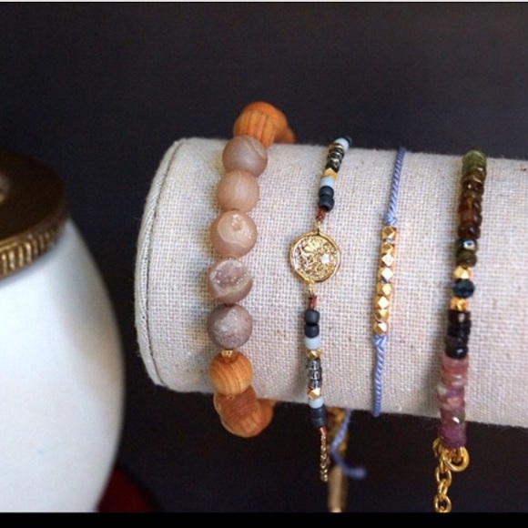 Hand Carved Sandalwood bracelets - Picture 3 of 3