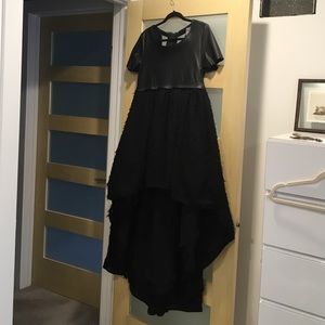 Nasty Gal Leather Dress, Lots of Volume