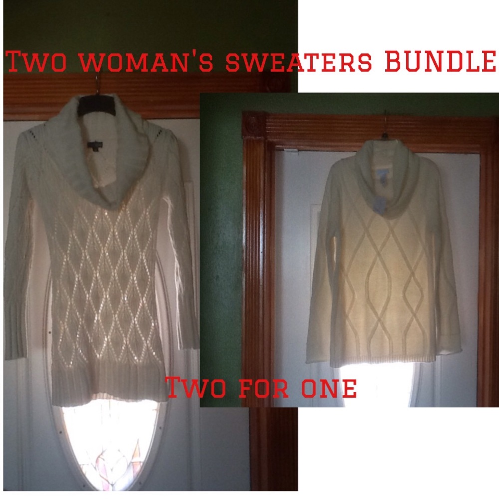 sweater both for a great price one is new