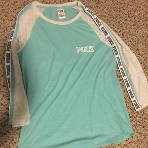 Victoria secret pink half sleeve shirt