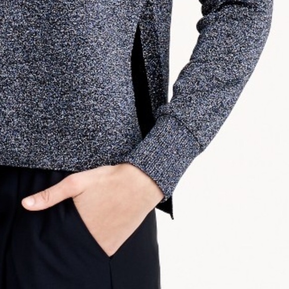 J. Crew Sparkle Side Slit Sweater - Picture 2 of 3