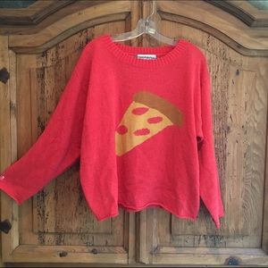 Wildfox Pizza Sweater NWOT