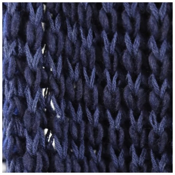 TS Navy Blue Chunky Thick Soft Infinity Scarf - Picture 2 of 3
