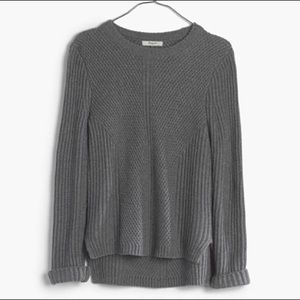 Madewell Dark Grey Hexcomb Sweater