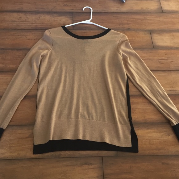 Tan and black LOFT sweater - Picture 1 of 2
